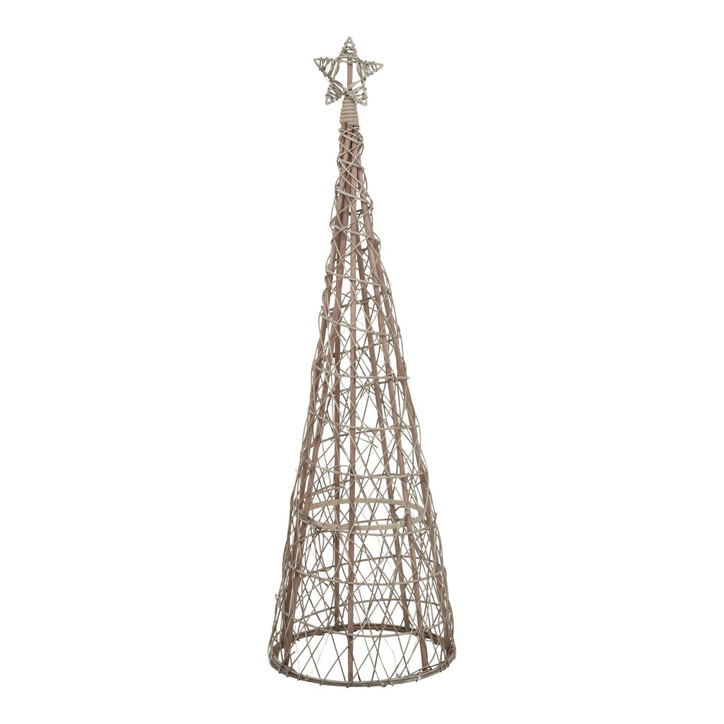 Berrington Large LED Wicker Christmas Tree