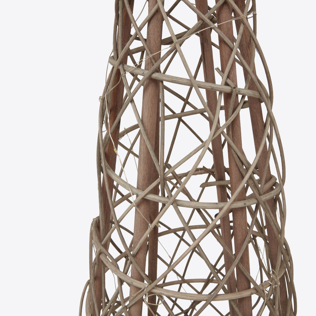 Birtley Small LED Wicker Christmas Tree