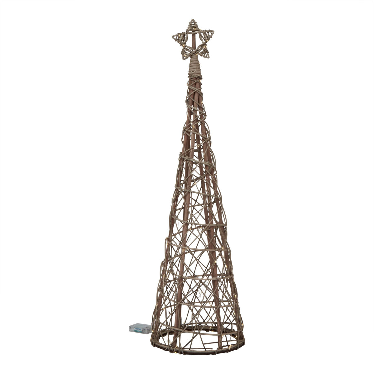 Birtley Small LED Wicker Christmas Tree