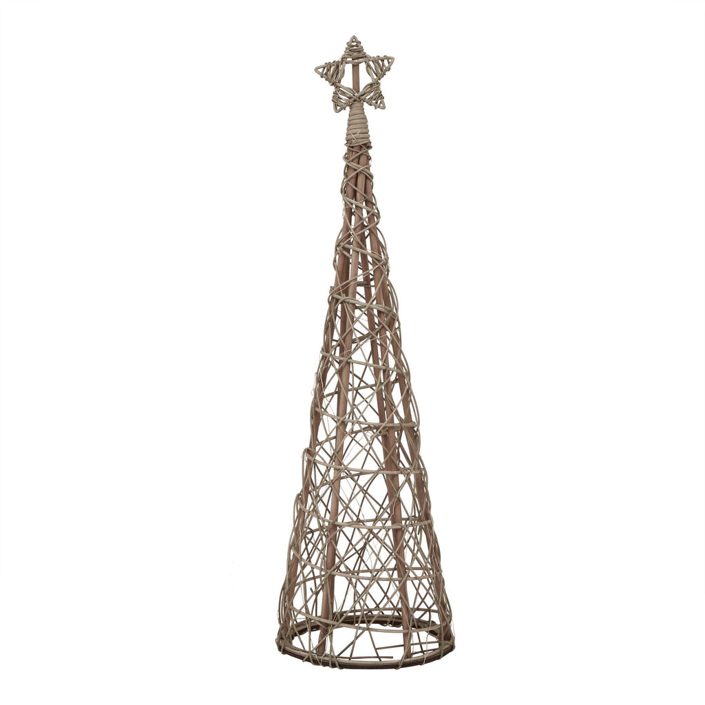 Birtley Small LED Wicker Christmas Tree