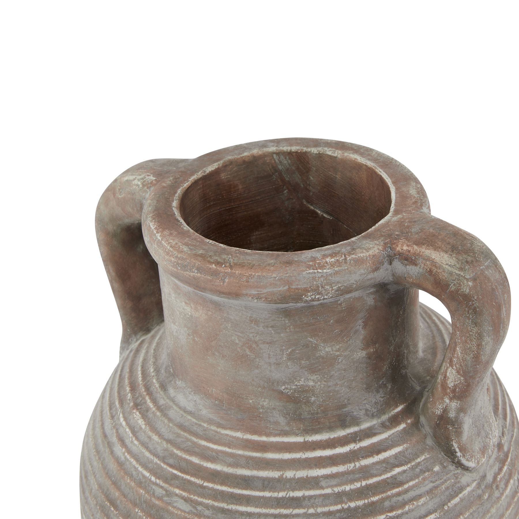 Elsdonburn Large Ribbed Brown Pot