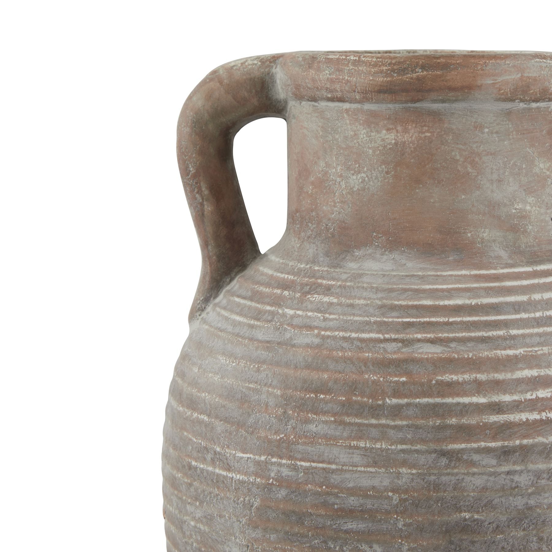 Elsdonburn Large Ribbed Brown Pot