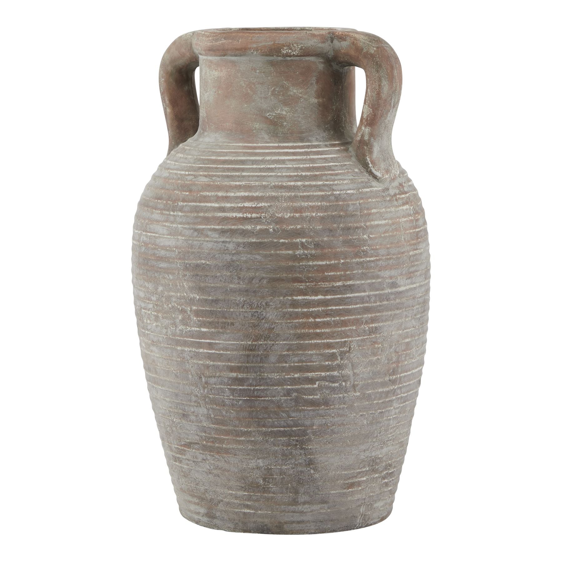 Elsdonburn Large Ribbed Brown Pot