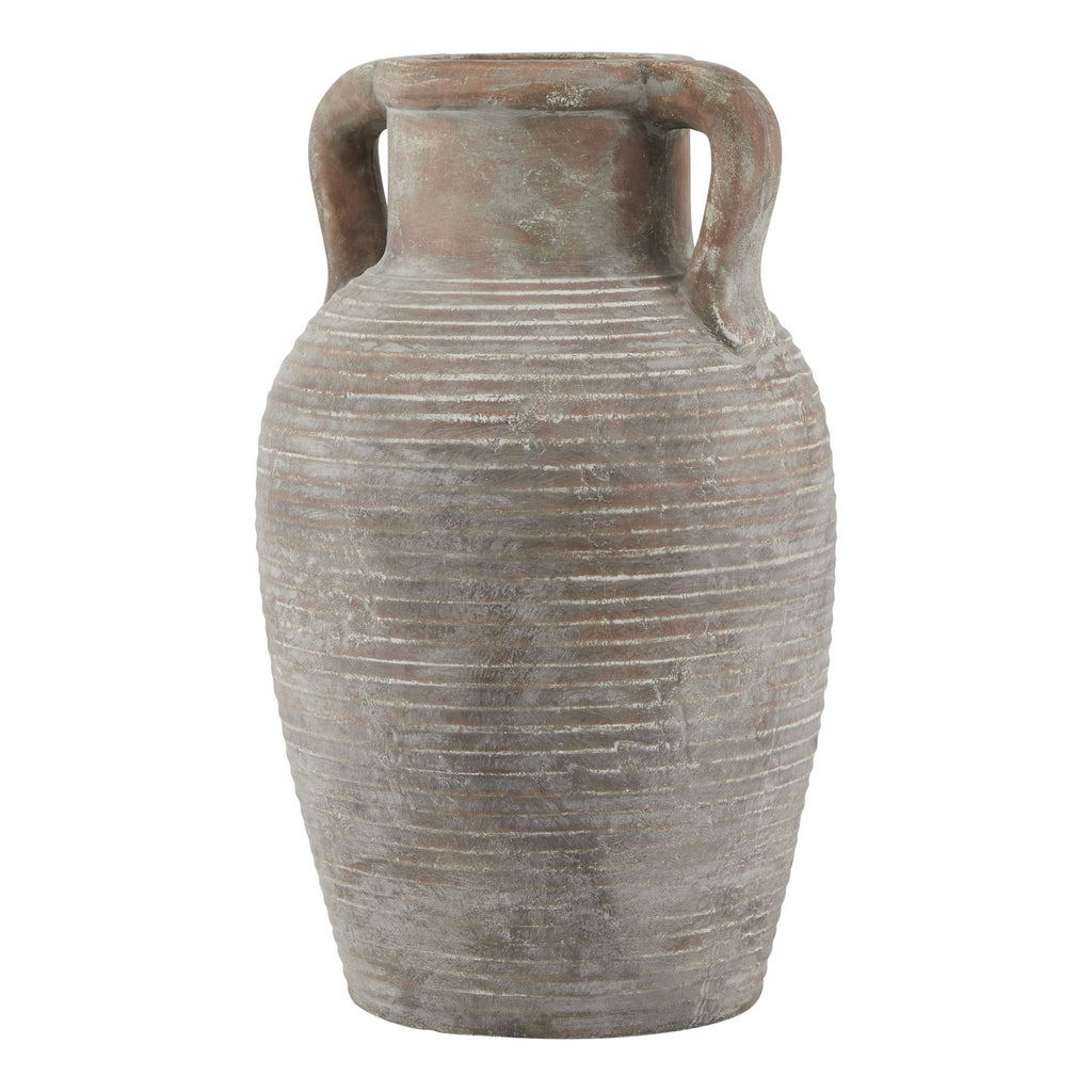 Elsdonburn Large Ribbed Brown Pot