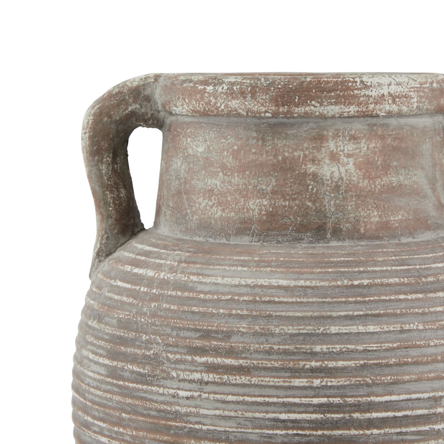Roddam Ribbed Brown Pot