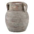 Roddam Ribbed Brown Pot