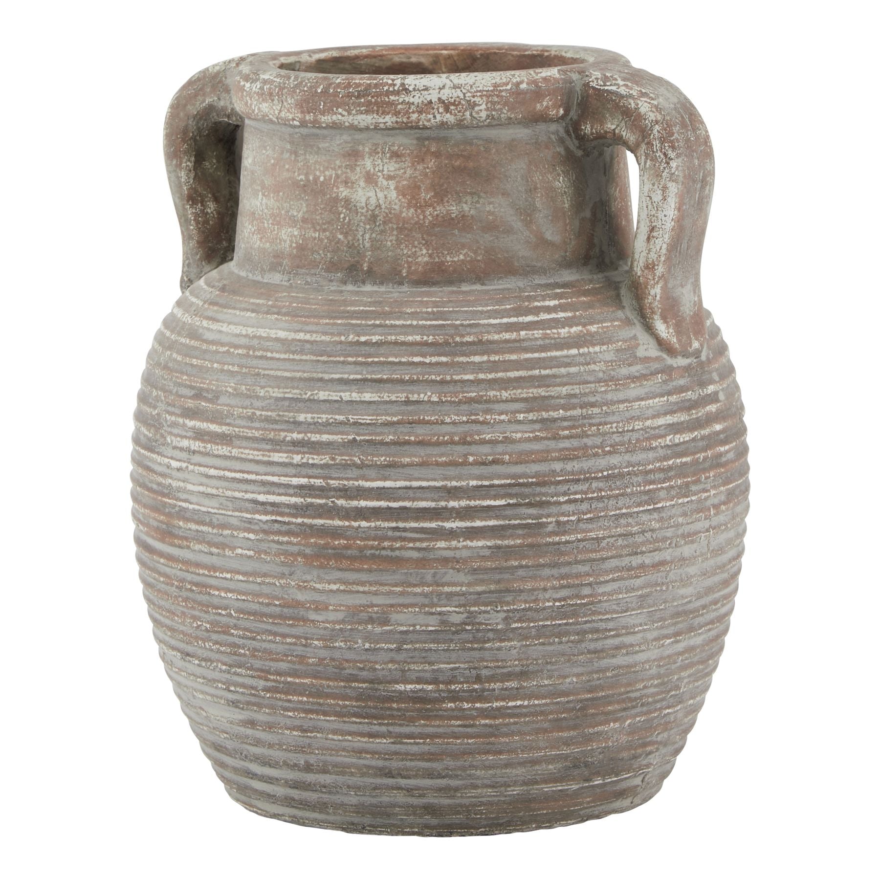 Roddam Ribbed Brown Pot