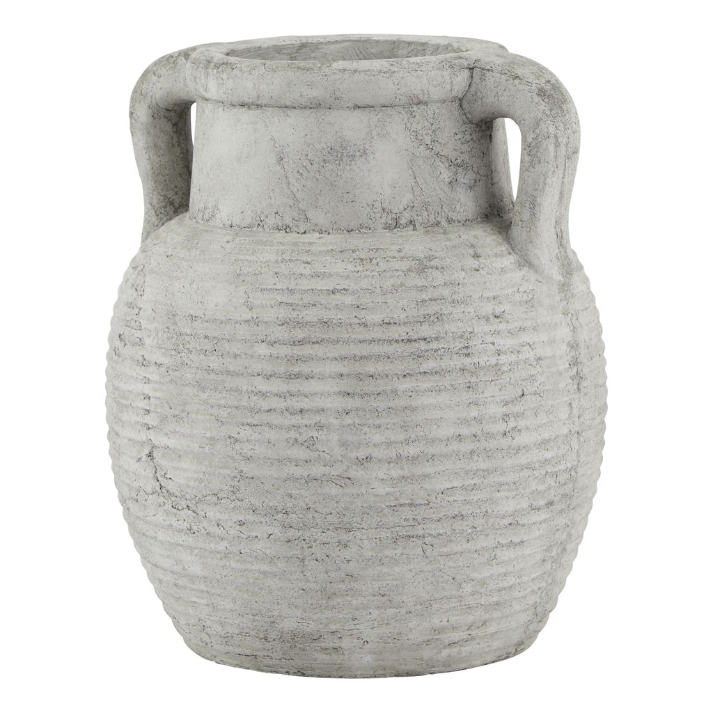 Coquet Ribbed Stone Urn
