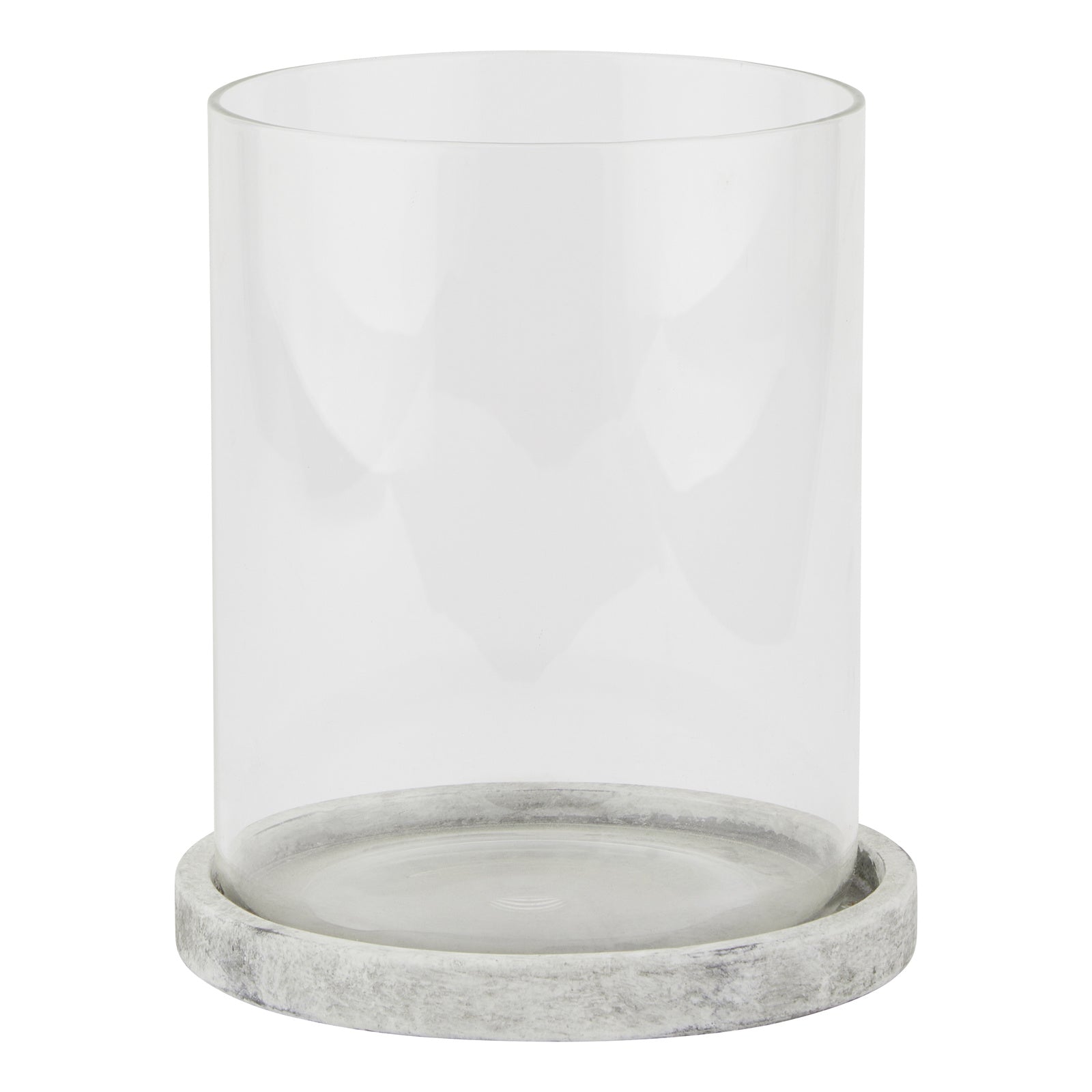 Seahouses Stone-Effect Hurricane Lantern