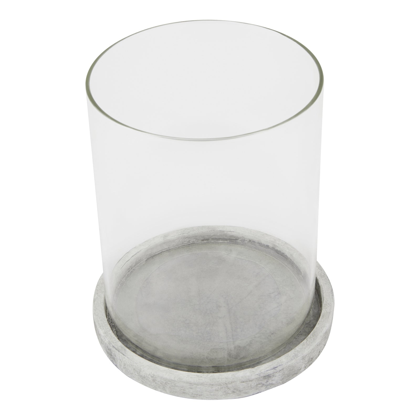 Seahouses Stone-Effect Hurricane Lantern