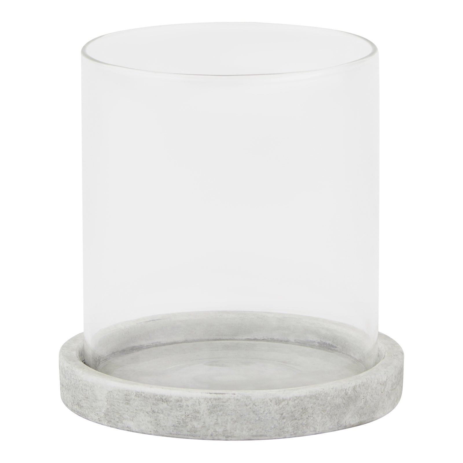 Beadnell Stone-Effect Hurricane Lantern