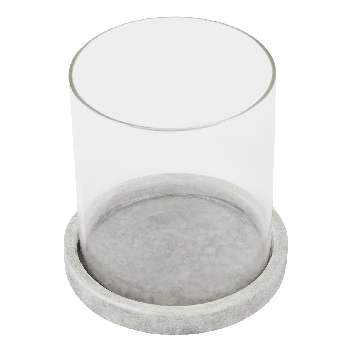 Beadnell Stone-Effect Hurricane Lantern