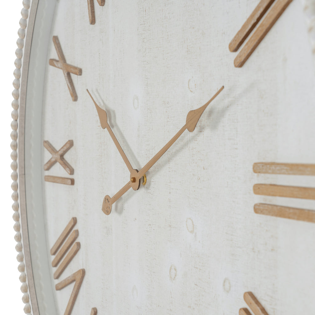 Burradon Large Beaded Frame Wall Clock