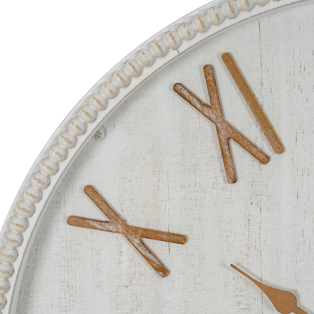 Burradon Large Beaded Frame Wall Clock