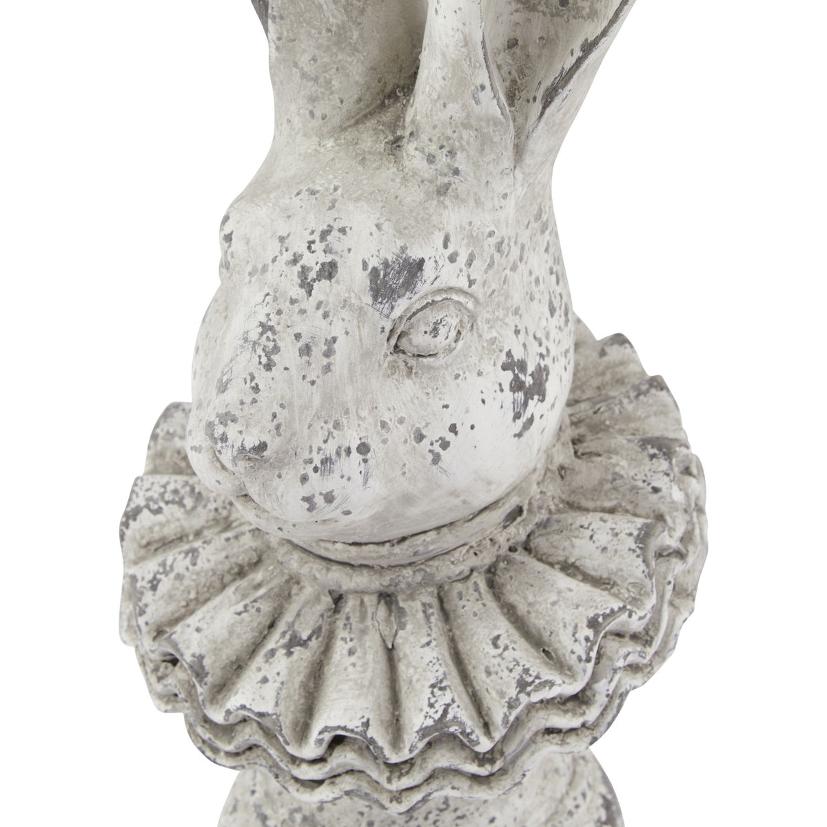 Cartington Stone Effect Ruffle Hare Ornament