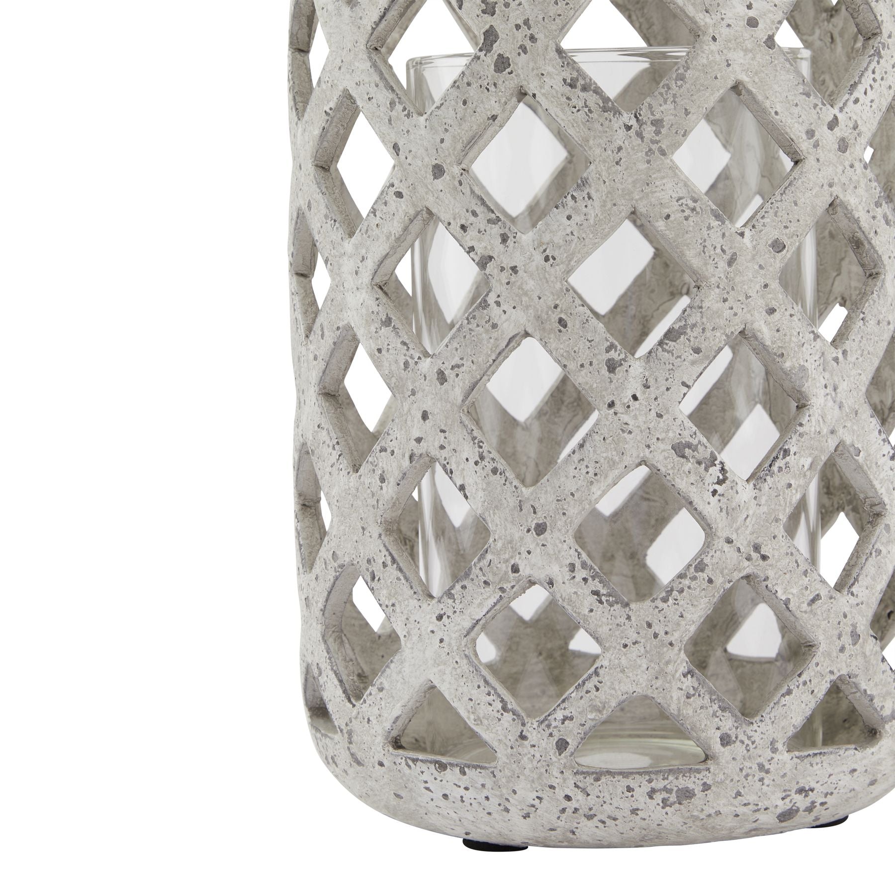 Shilbottle Stone-Effect Hurricane Lantern