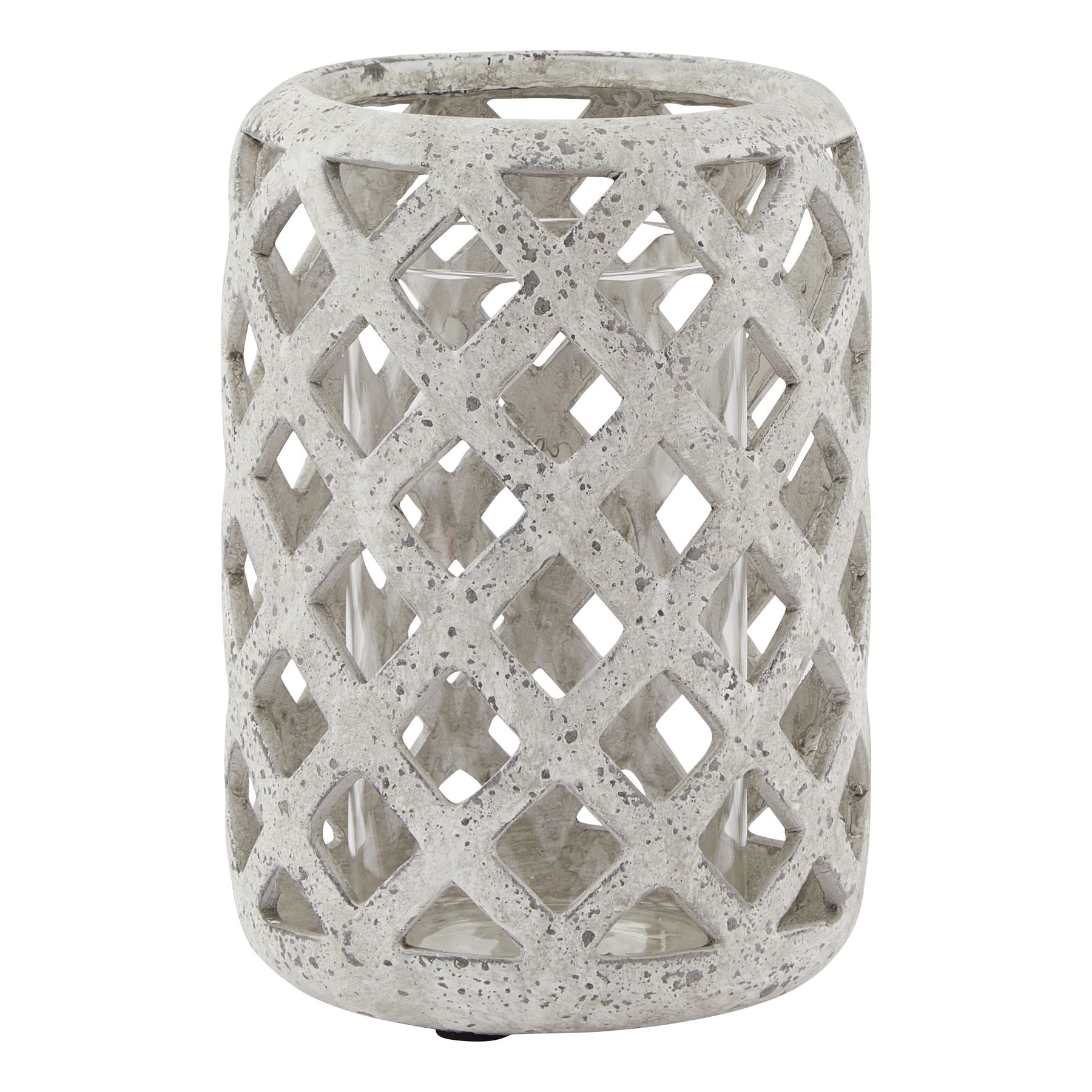 Shilbottle Stone-Effect Hurricane Lantern