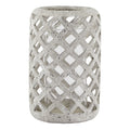 Ulgham Stone-Effect Hurricane Lantern