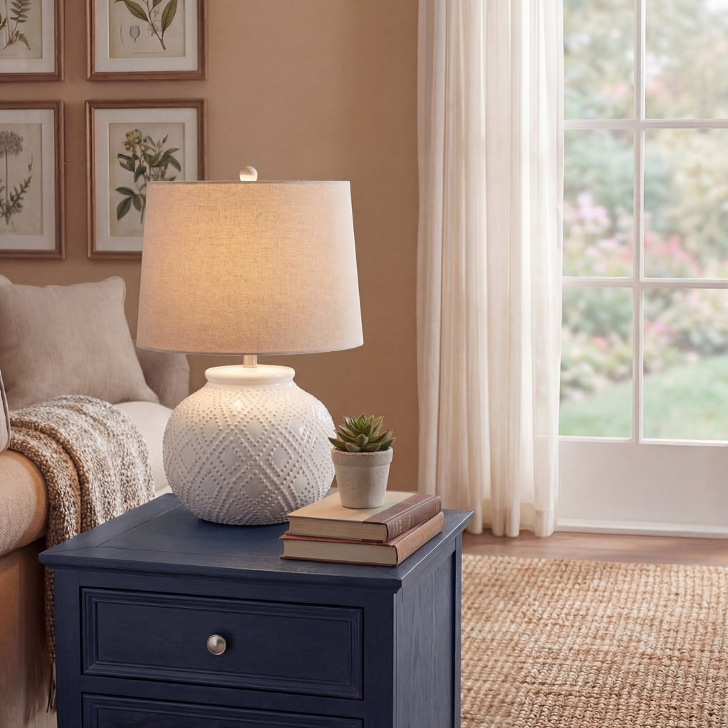 Blanchland Beaded Ceramic Lamp