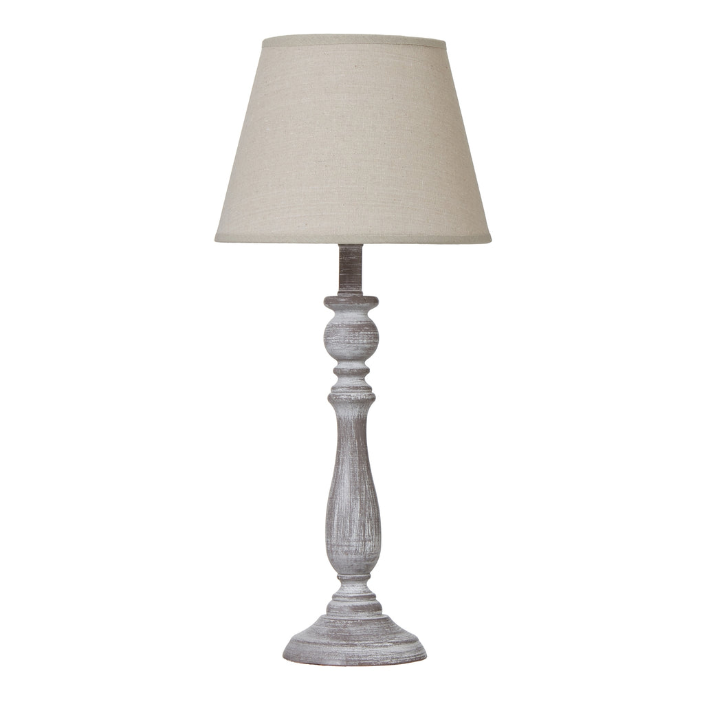 Lucker Carved Wood Table Lamp