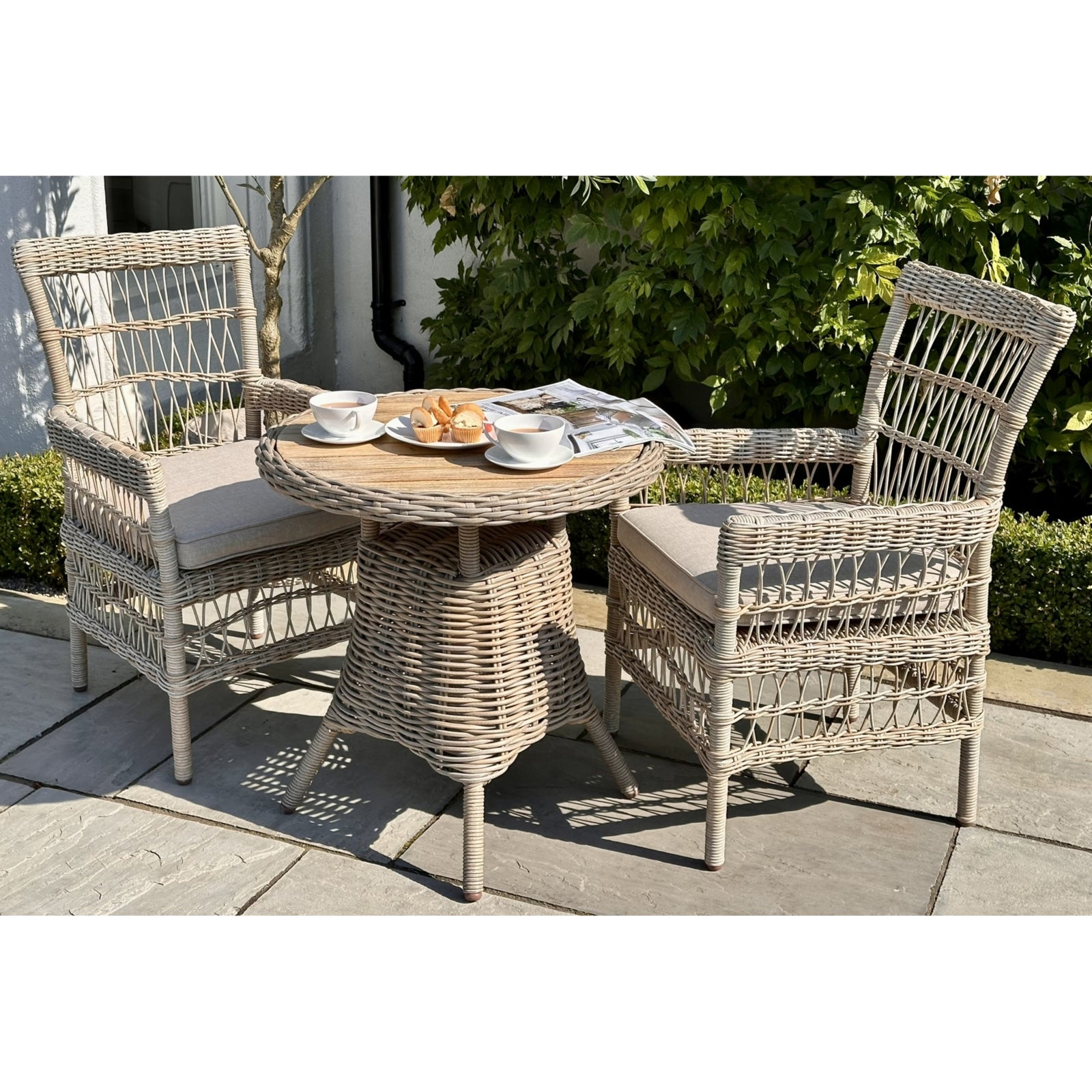 Hartington Wood-Top Bistro Table