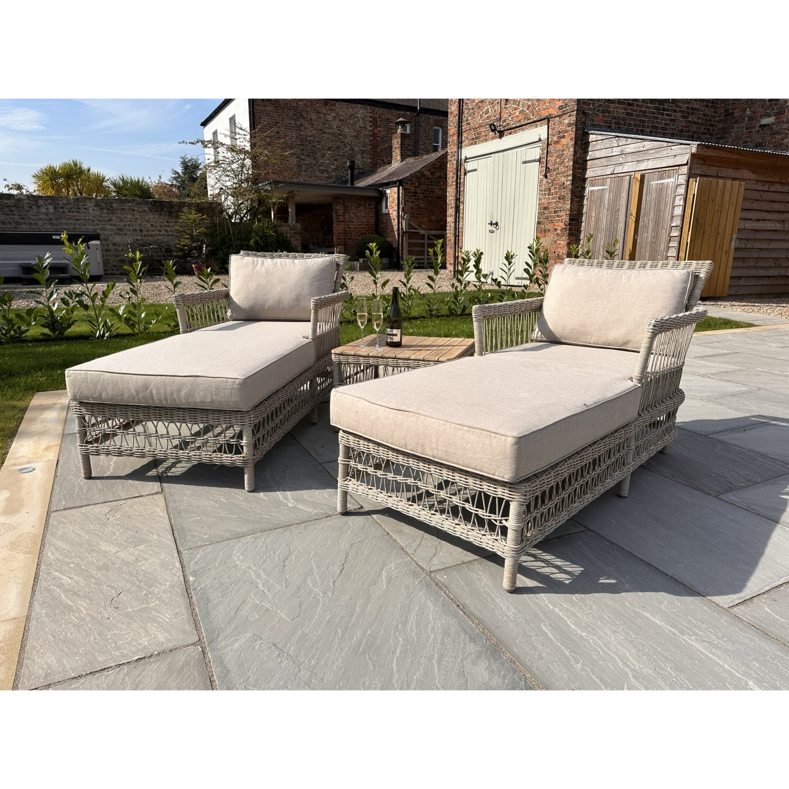 Crawcrook Outdoor Sun Lounger Set