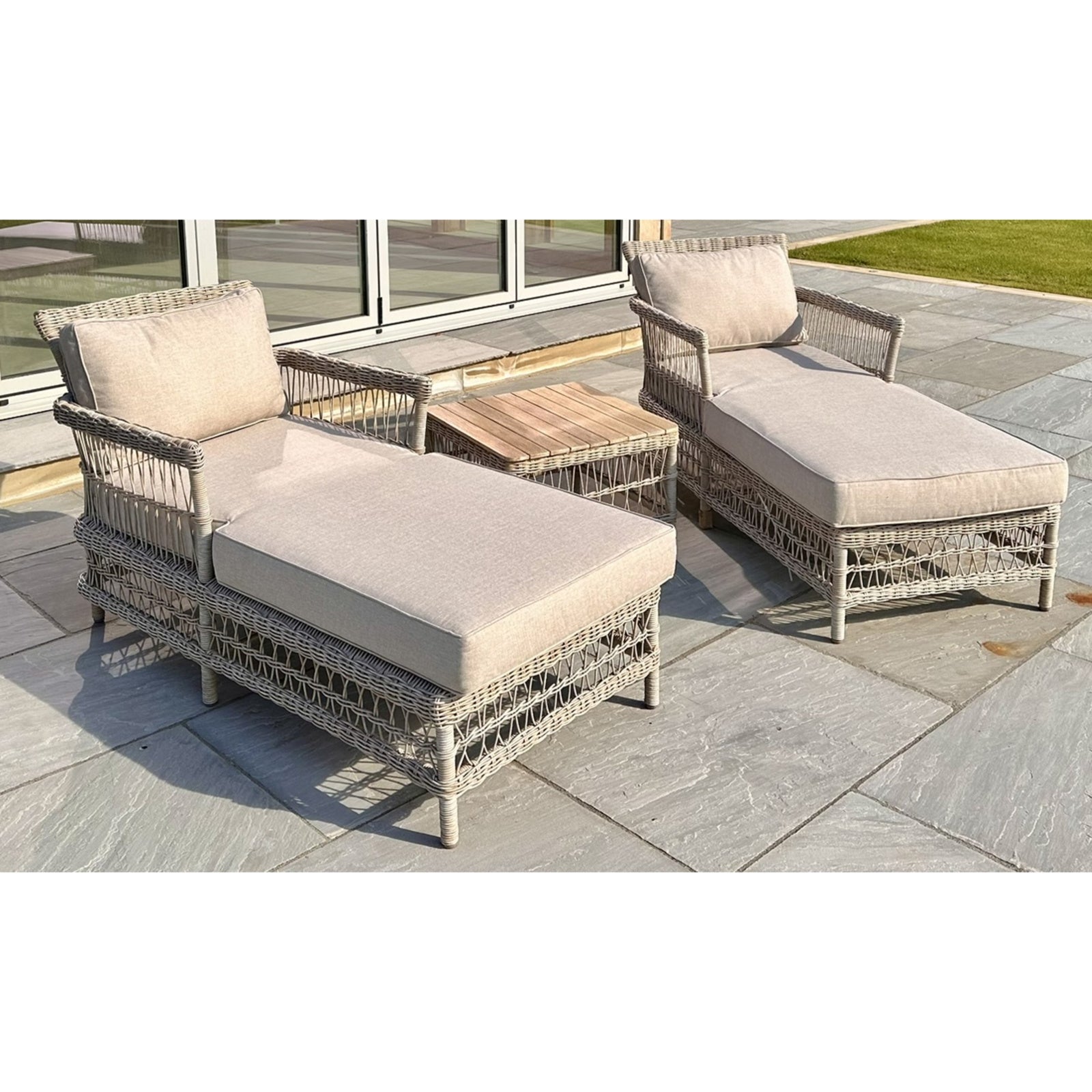 Crawcrook Outdoor Sun Lounger Set
