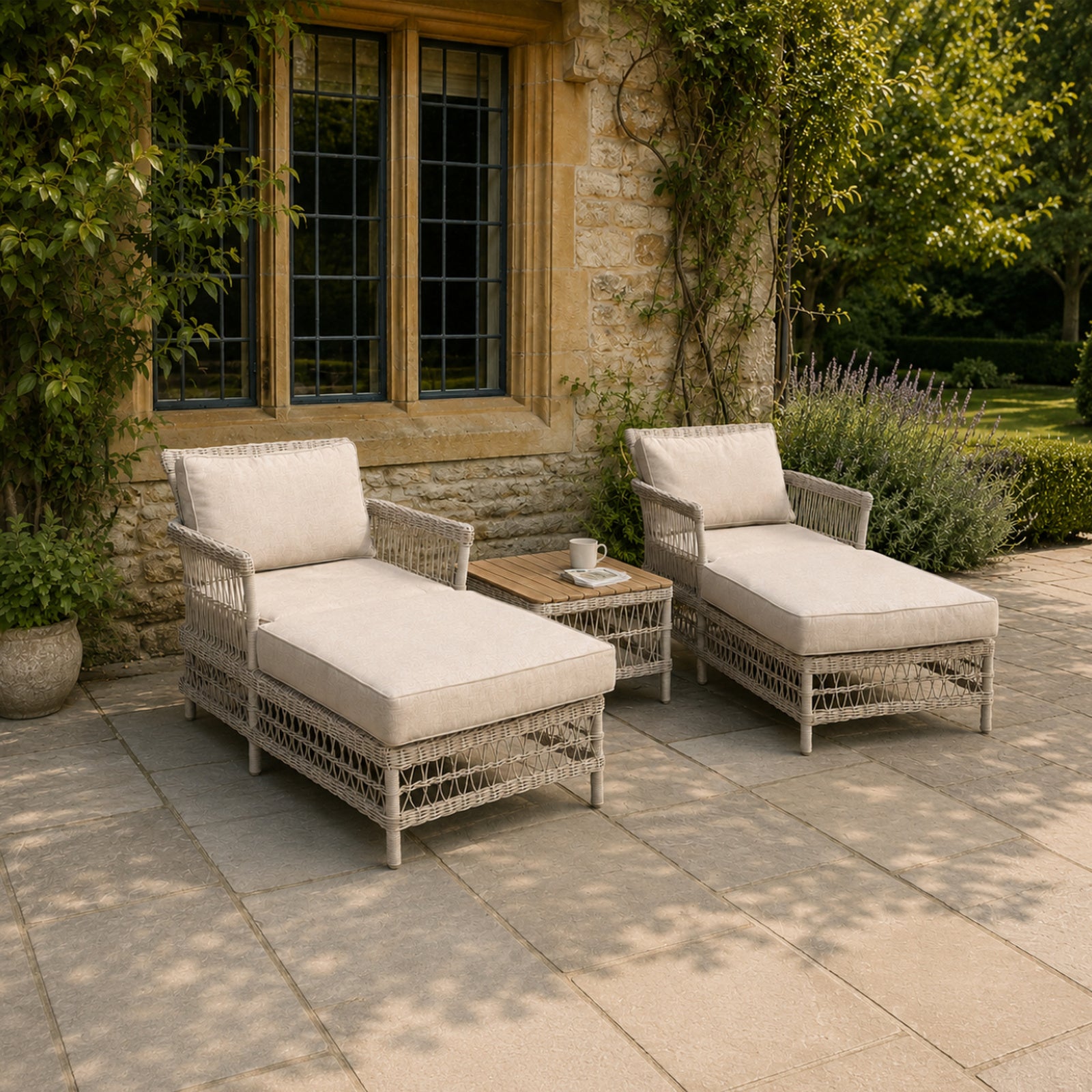 Crawcrook Outdoor Sun Lounger Set