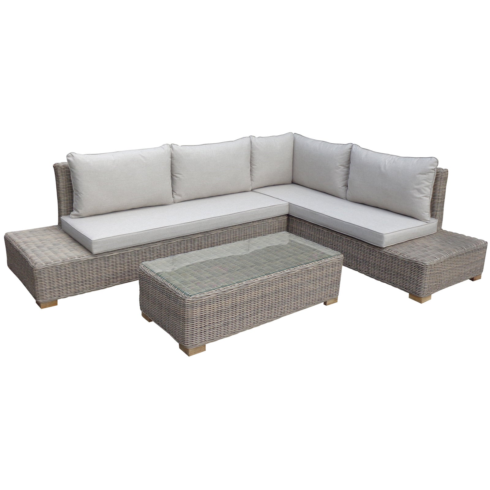 Longhirst Woven Outdoor Corner Set