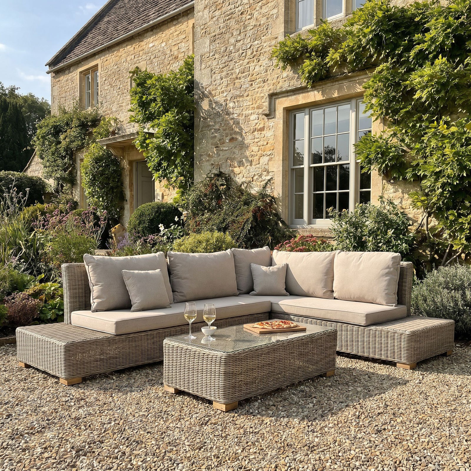 Longhirst Woven Outdoor Corner Set