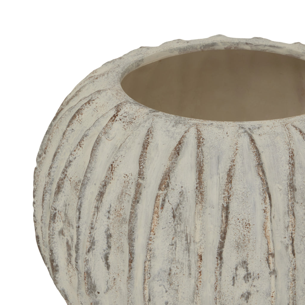 Cheviot Rounded Finned Vase