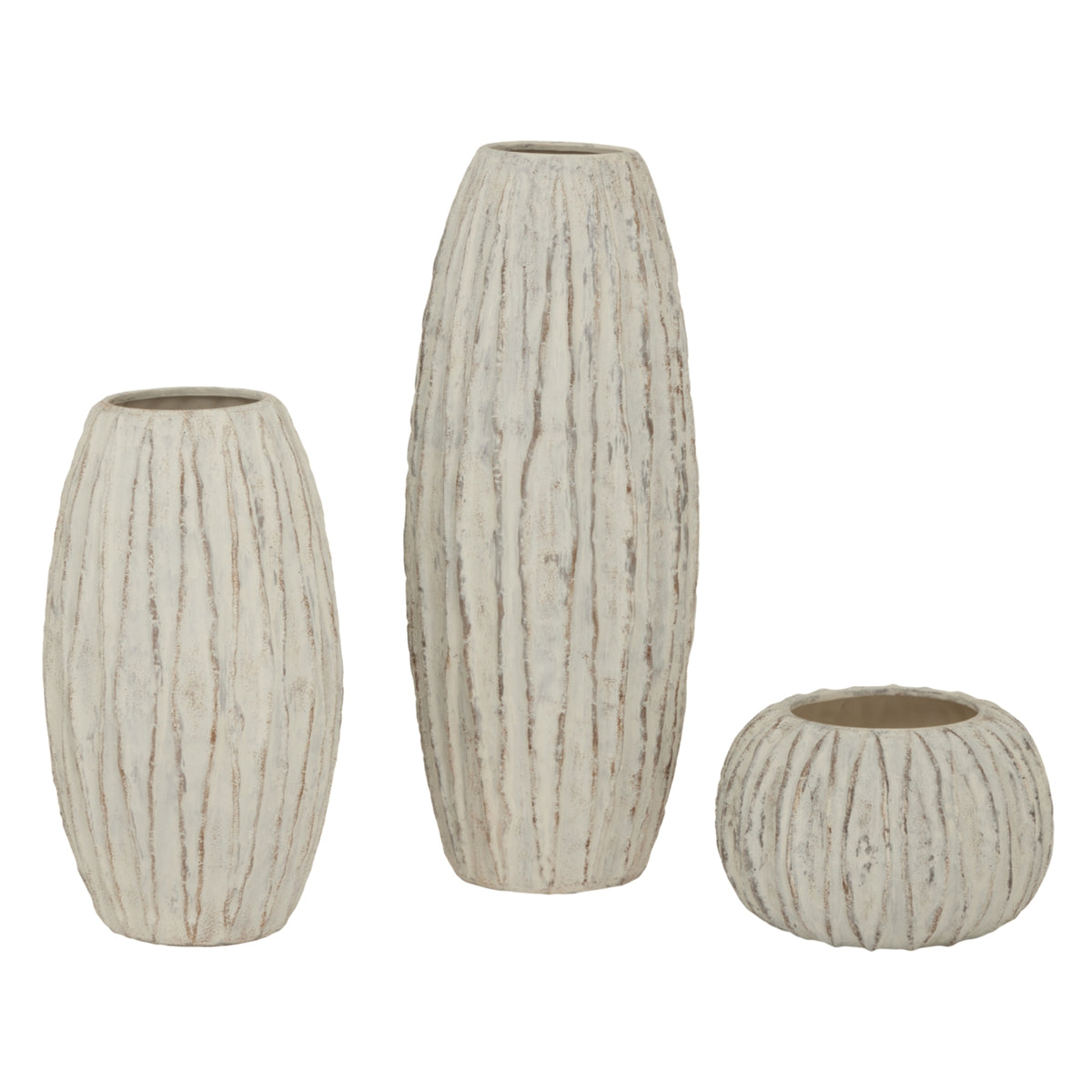Cheviot Rounded Finned Vase
