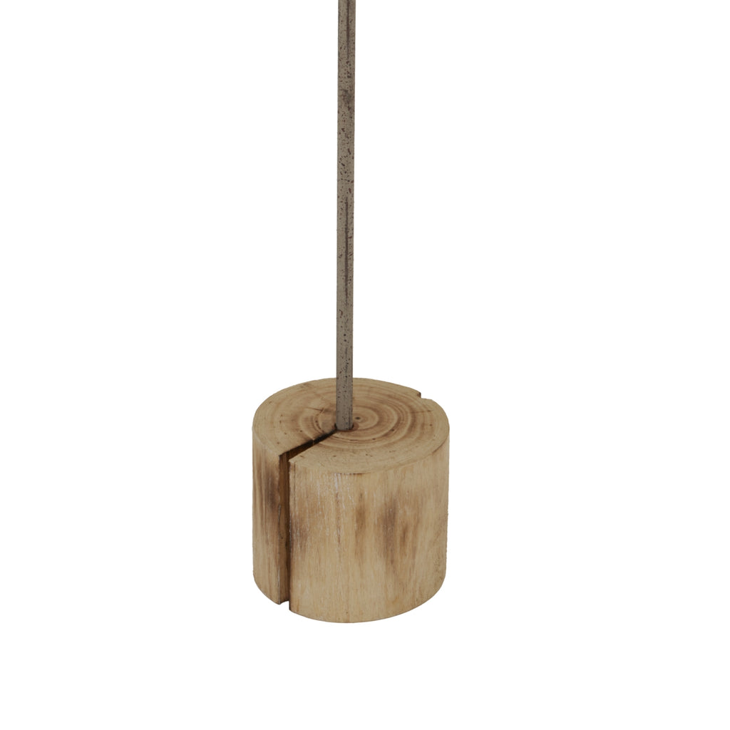 Cheswick Rustic Star Candle Holder On Wood Stand