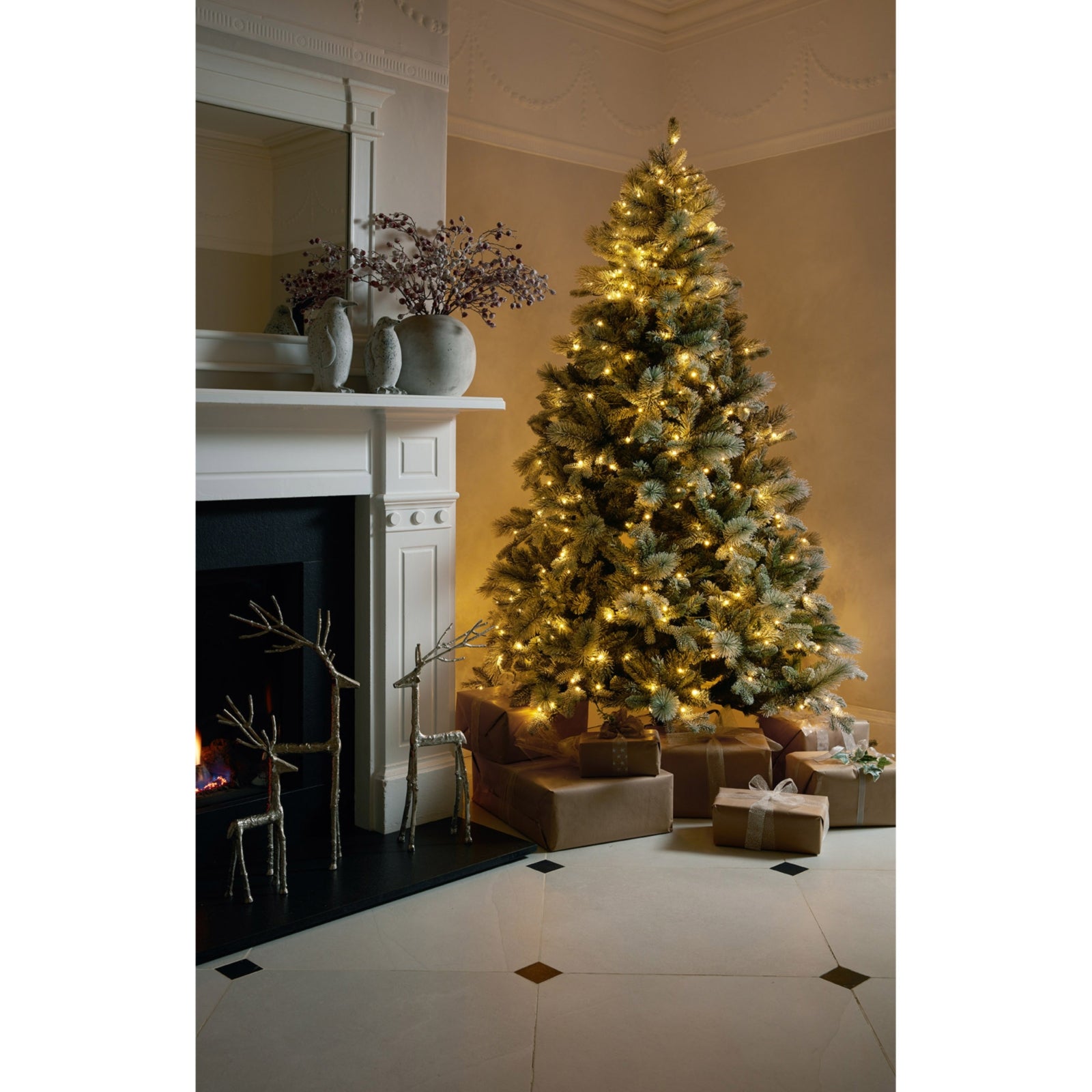 Featherstone Pre-Lit Snowy Christmas Tree
