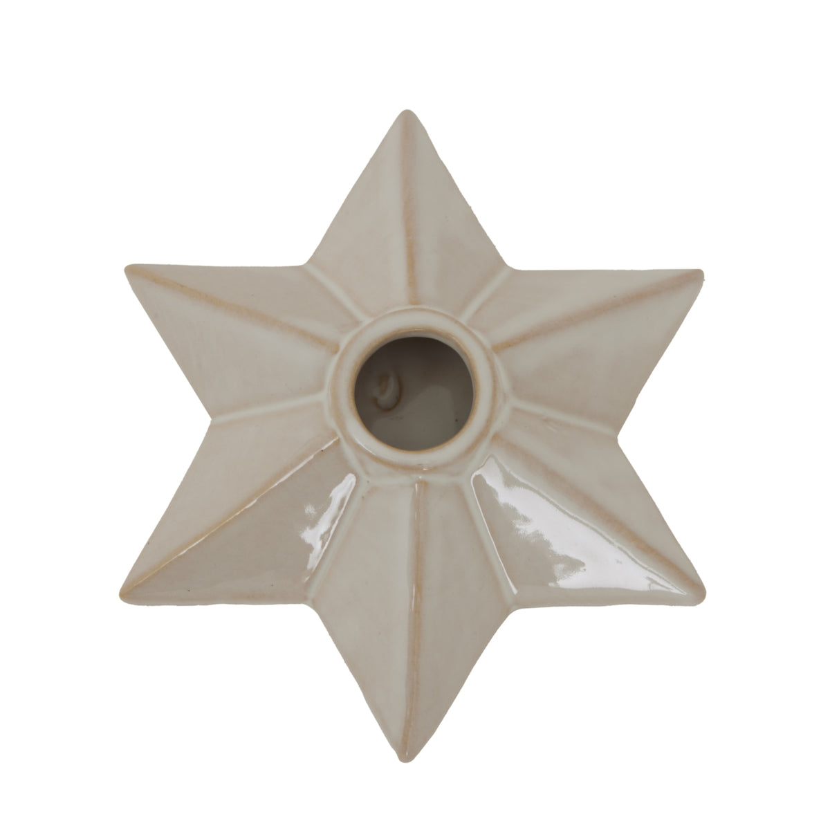 Alora Ceramic Angled Star Candle Holder