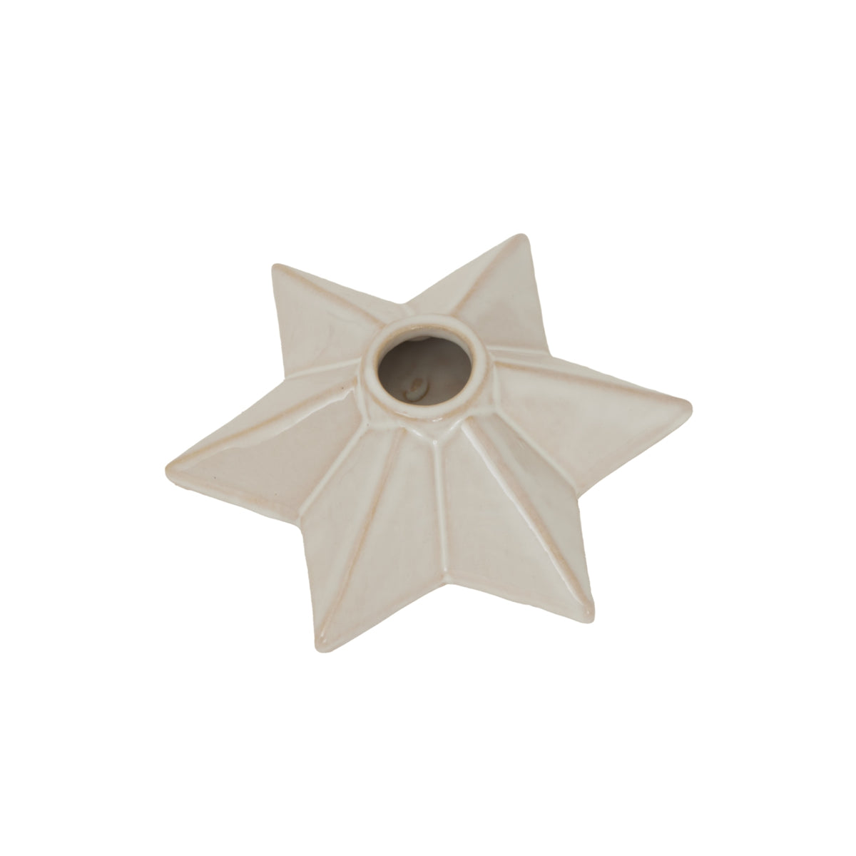 Alora Ceramic Angled Star Candle Holder