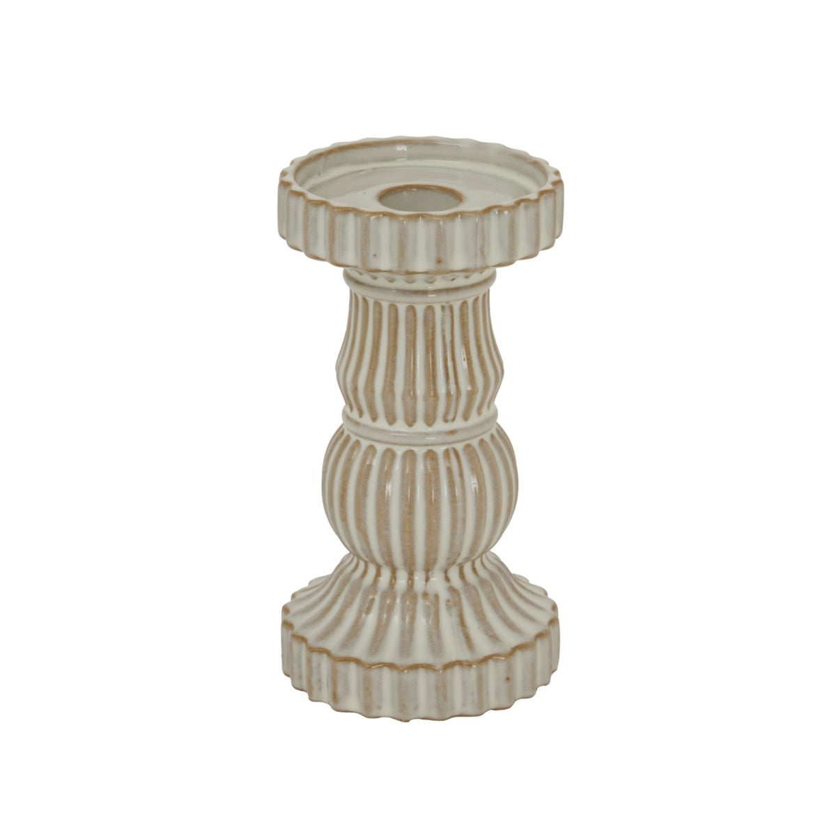 Alora Ceramic Pillar Candle Holder