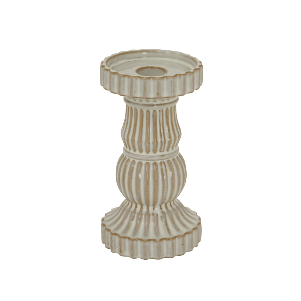 Alora Ceramic Pillar Candle Holder
