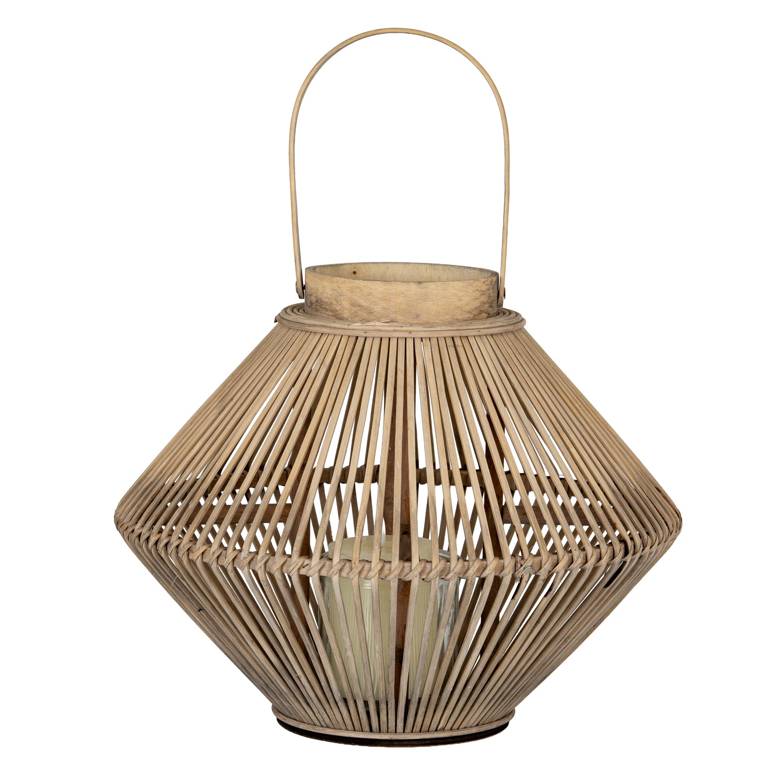 Budle Cone Wicker Lantern
