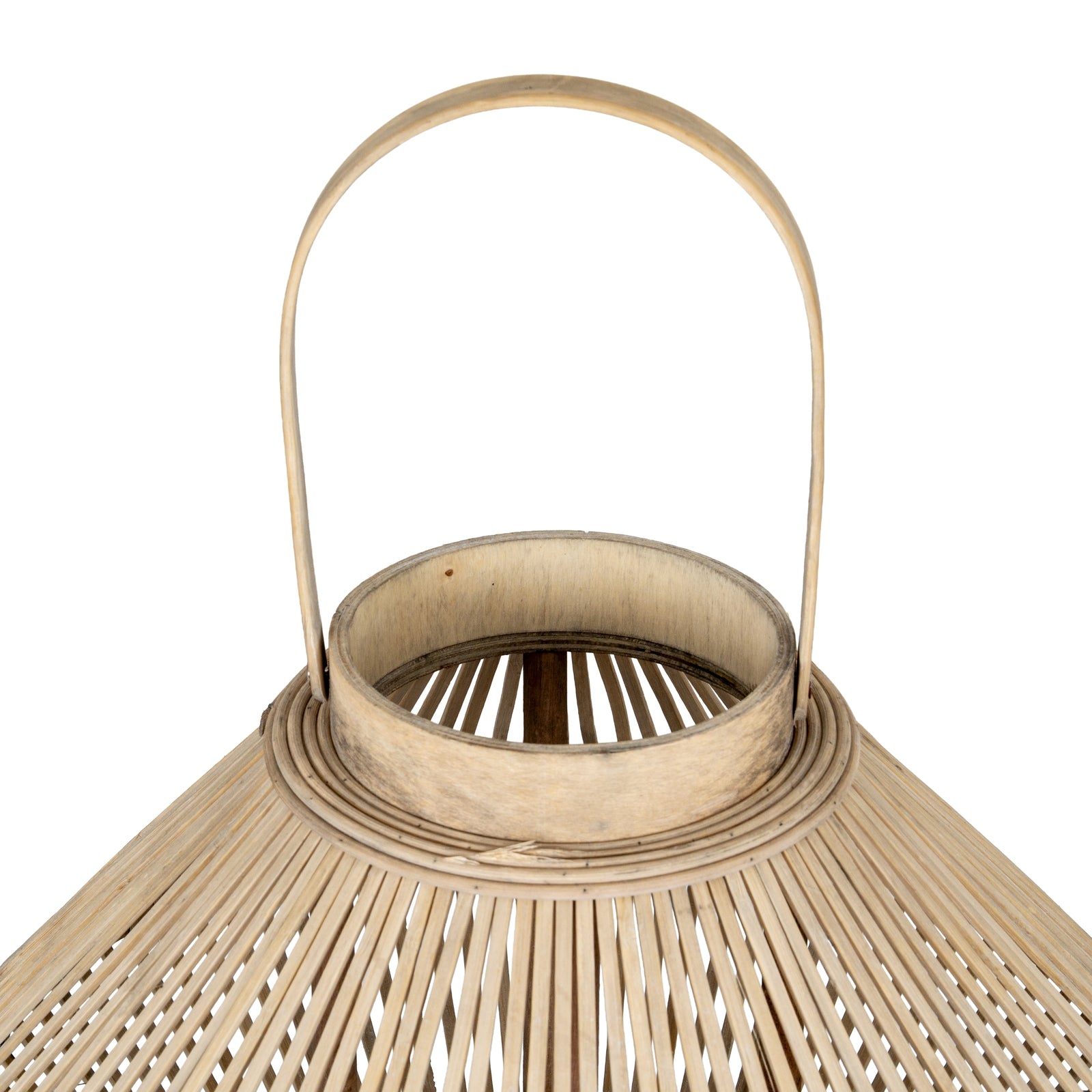 Budle Cone Wicker Lantern