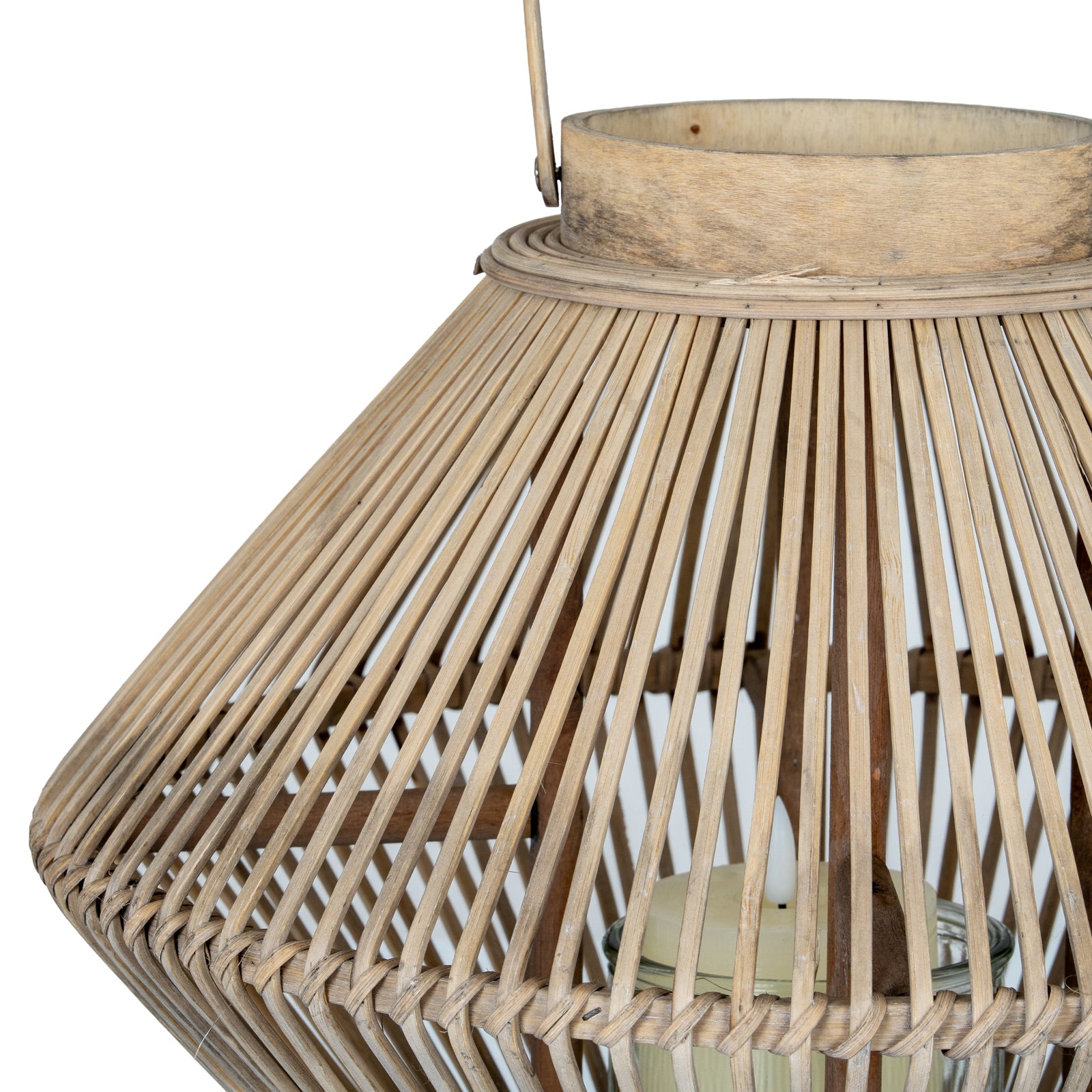 Budle Cone Wicker Lantern
