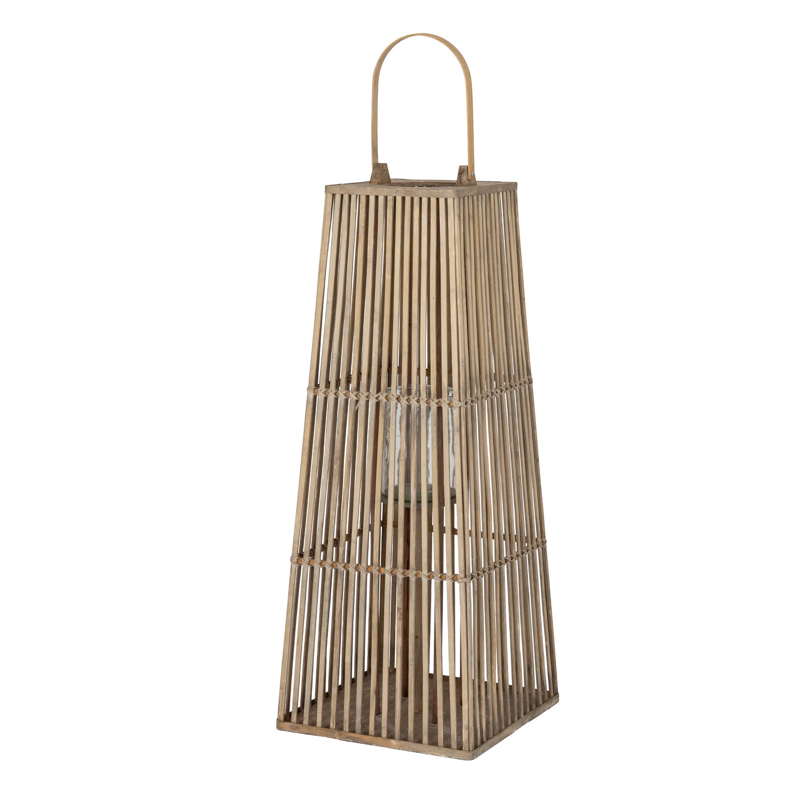 Hartford Silo Wicker Lantern
