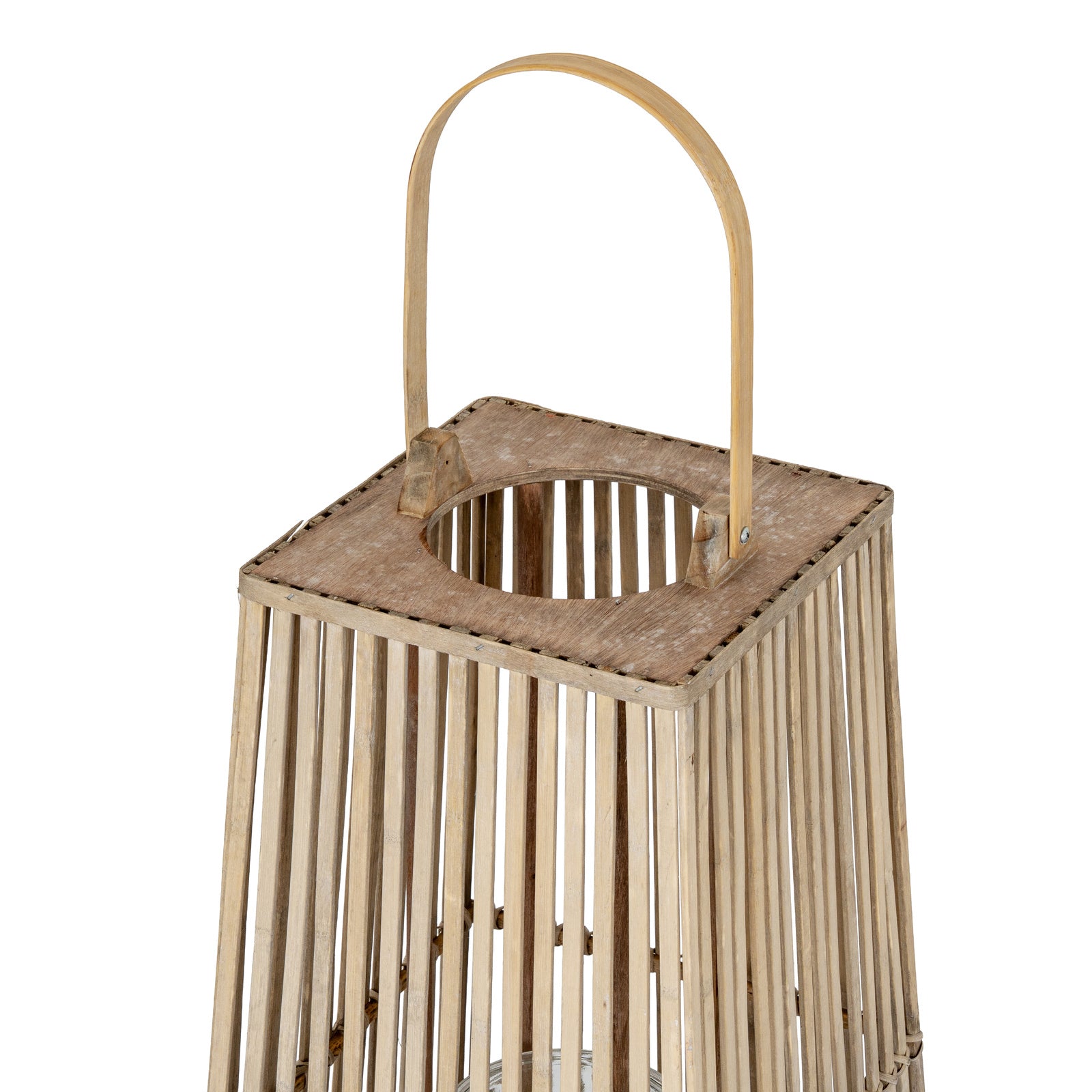Hartford Silo Wicker Lantern
