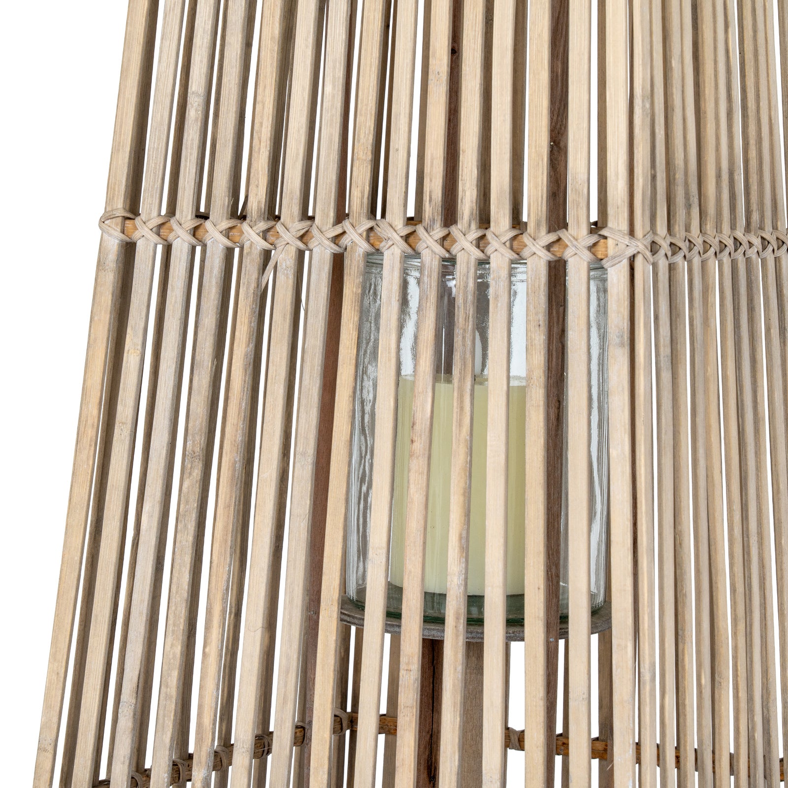 Hartford Silo Wicker Lantern