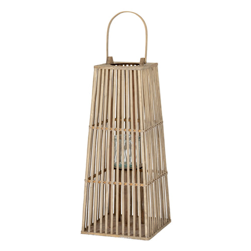 Acomb Wicker Glass Lantern