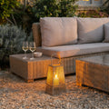 Gilsland Silo Wicker Lantern