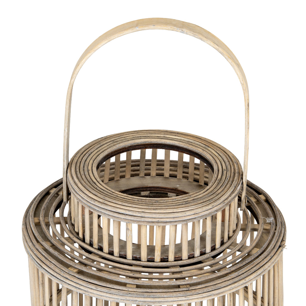 Bradford Wicker Cylinder Lantern