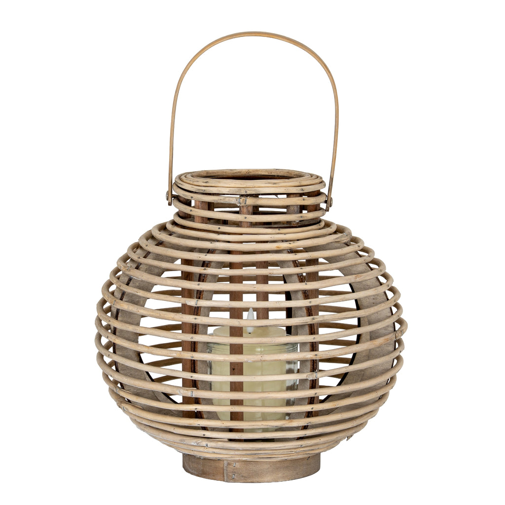 Hebron Round Willow Lantern