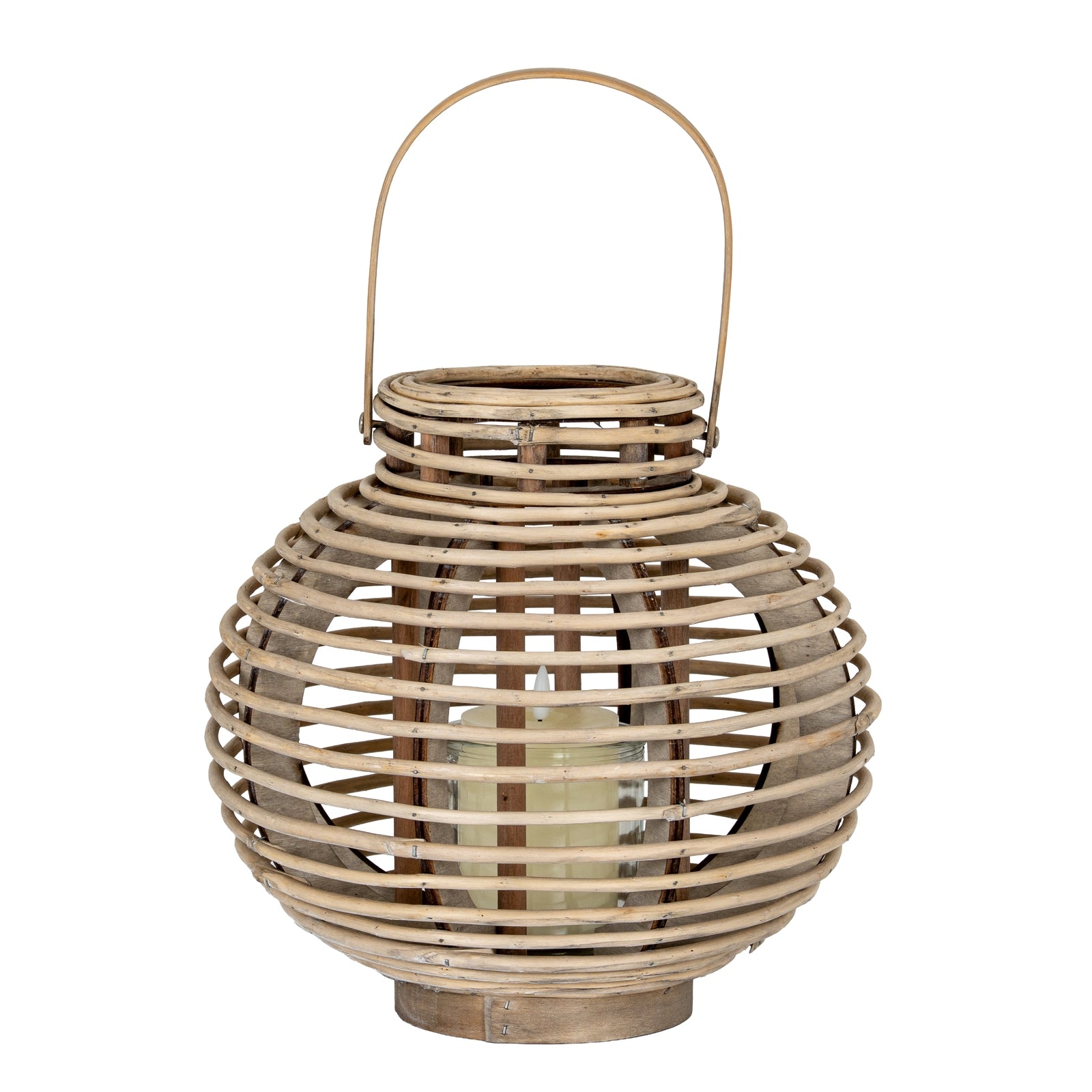 Hebron Round Willow Lantern