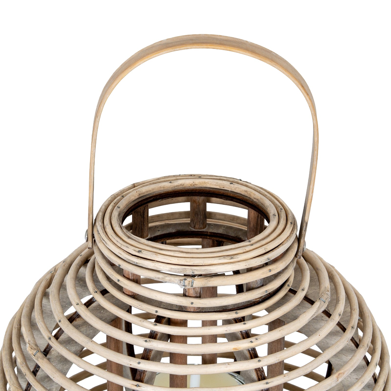 Hebron Round Willow Lantern
